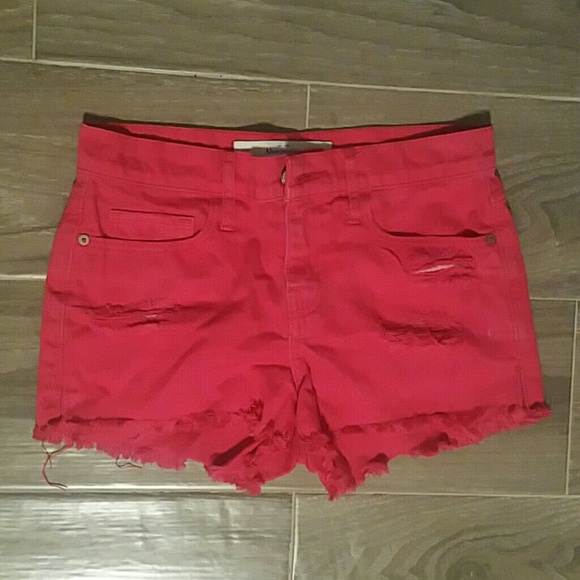 Abercrombie & Fitch Pink Jean Shorts - Picture 1 of 3